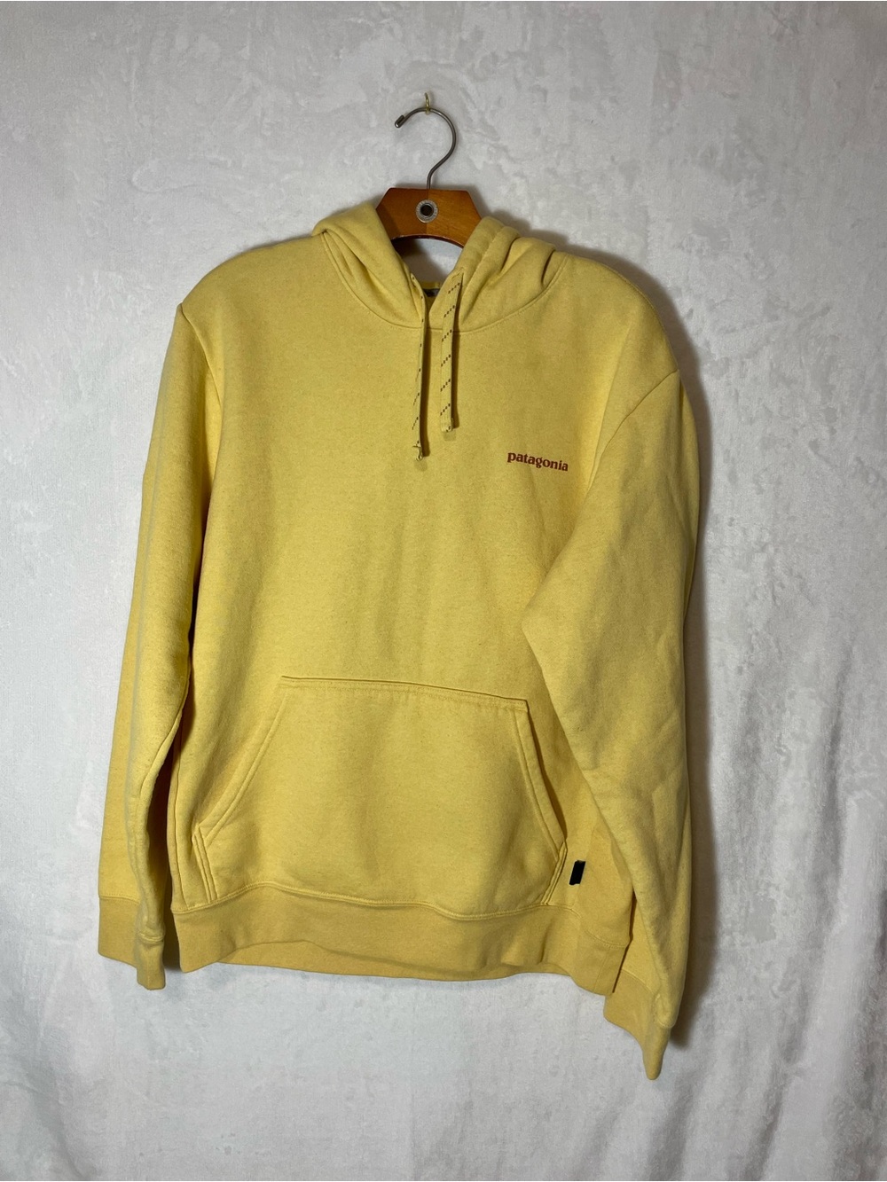 Patagonia Uprisal Unisex Pale Yellow Hoodie with Logo Tab